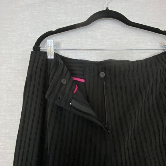 J Jill Stretch Pants Womens 18 Raised Stripe High Rise Loose Fit Straight Leg - Picture 8 of 13